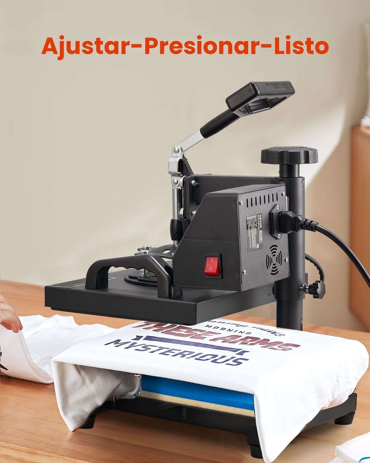 maquina estampadora termica vevor de 30.48 por 25.4 centimetros para sublimacion de poleras en chile