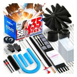 kit de limpieza de secadora holikme de 50 piezas con varillas de 1066.80 centimetros y accesorios para aspiradora ideal para chile