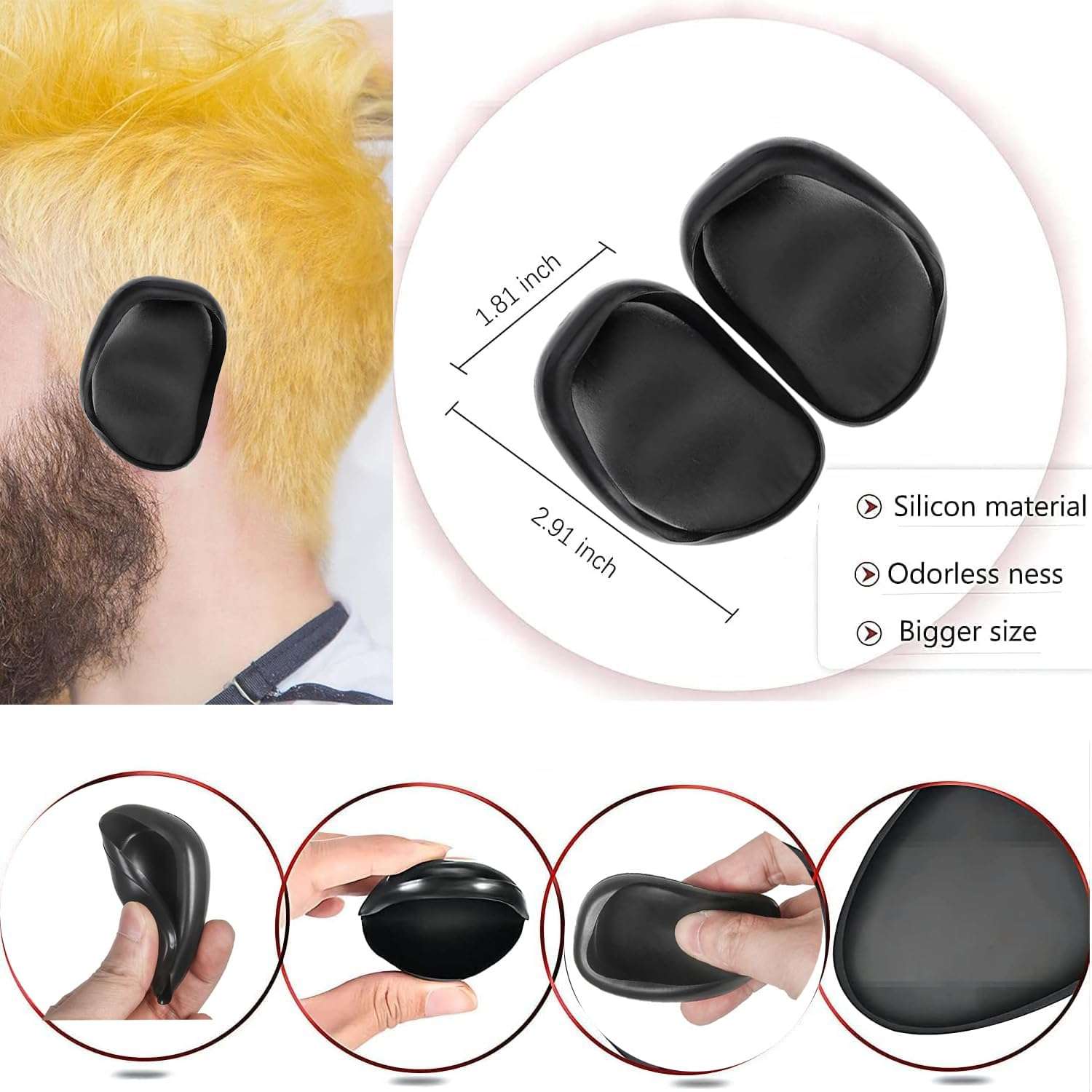 kit para teñir el cabello de 18 piezas con pocillo plegable brochas y capa protectora ideal para chile