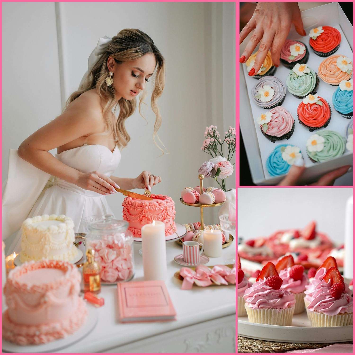 kit de reposteria de 540 piezas con moldes de 10.16 centimetros 17.78 centimetros 22.86 centimetros y 25.4 centimetros ideal para chile