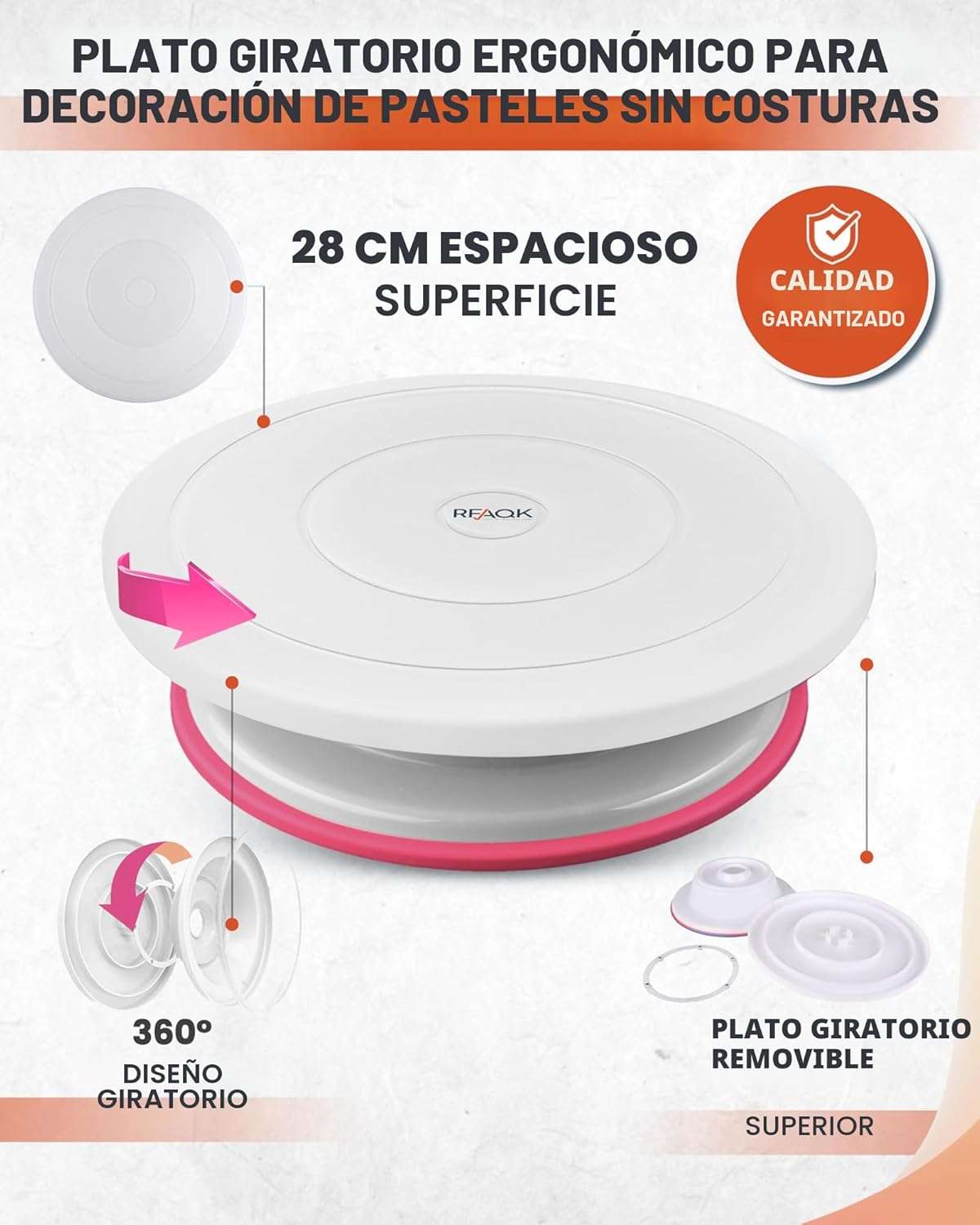 kit de reposteria rfaqk de 700 piezas con moldes de 22.86 centimetros 17.78 centimetros y 10.16 centimetros ideal para chile