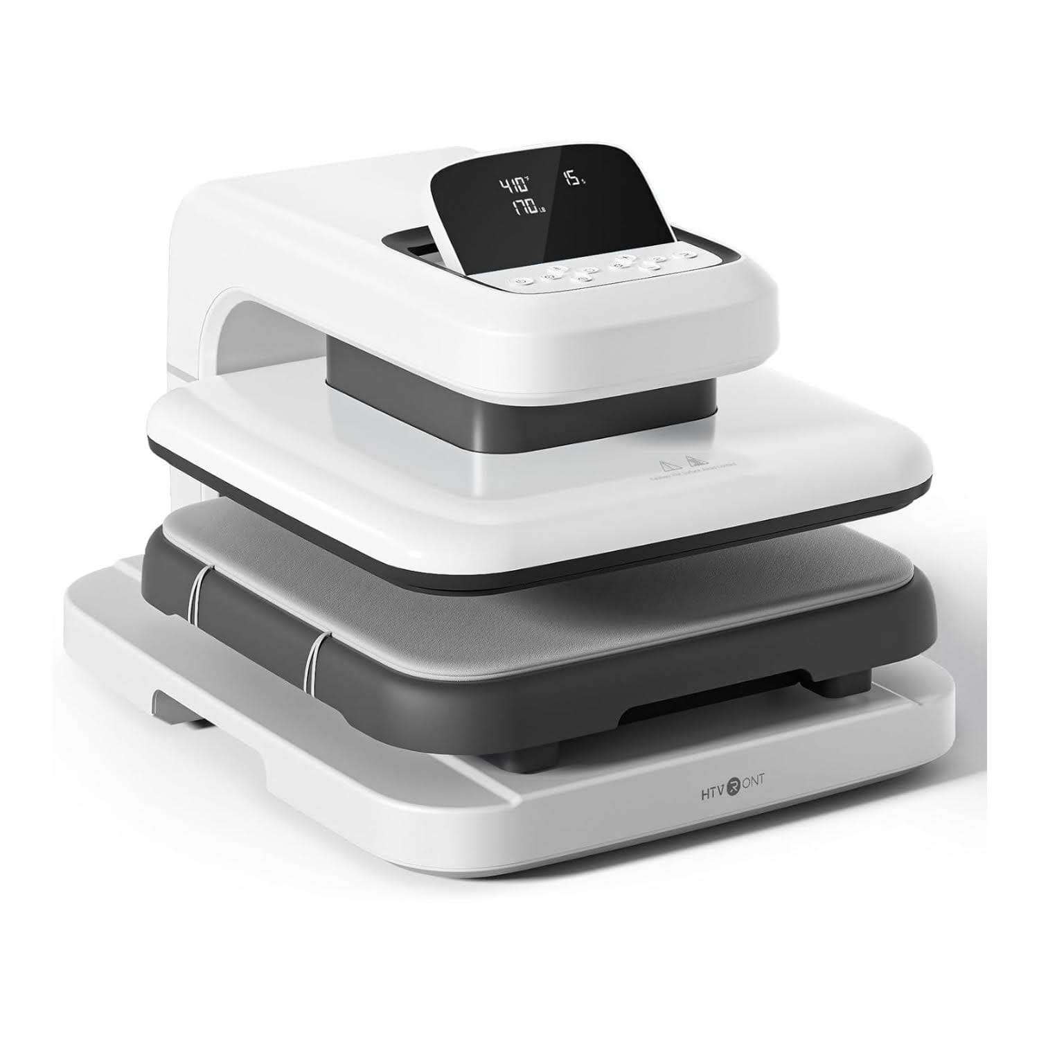 estampadora termica automatica htvront de 38.1 por 38.1 centimetros con presion ajustable de 80 kilogramos ideal para chile