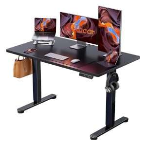 escritorio electrico ergear de 121.92 por 60.96 centimetros con altura ajustable motor potente y memoria de posiciones ideal para teletrabajo en chile