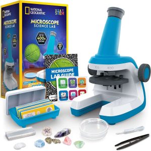 microscopio infantil national geographic zoom 400x con muestras preparadas herramientas de laboratorio y luces ideal para chile