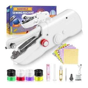 kit de maquina de coser portatil de mano con accesorios y telas de 24.89 centimetros ideal para reparaciones en chile