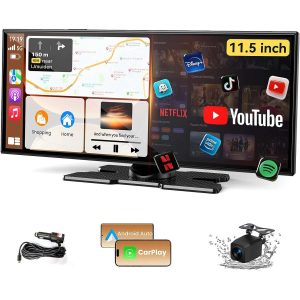 radio pantalla inteligente android 15 de 29.21 centimetros con camara trasera 1080p apple carplay y android auto ideal para chile