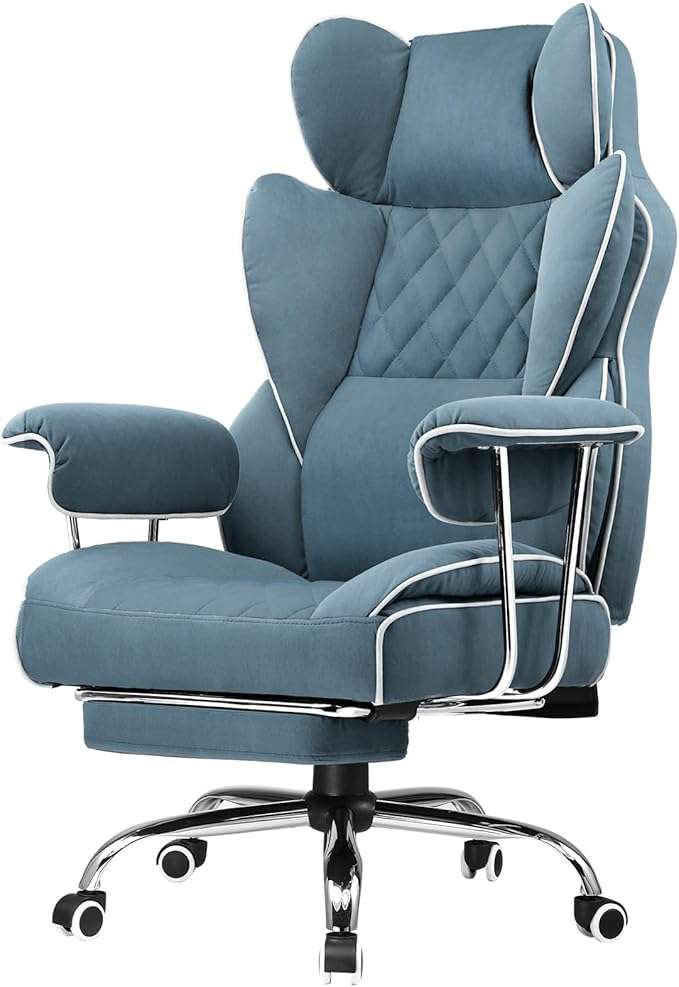 silla gamer gtplayer ergonomica con soporte lumbar de muelles reposapies ajustable y reclinacion de 135 grados ideal para chile
