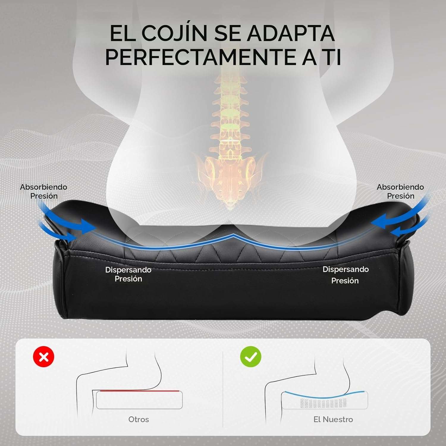 silla gamer gtplayer ergonomica con soporte lumbar de muelles reposapies ajustable y reclinacion de 135 grados ideal para chile