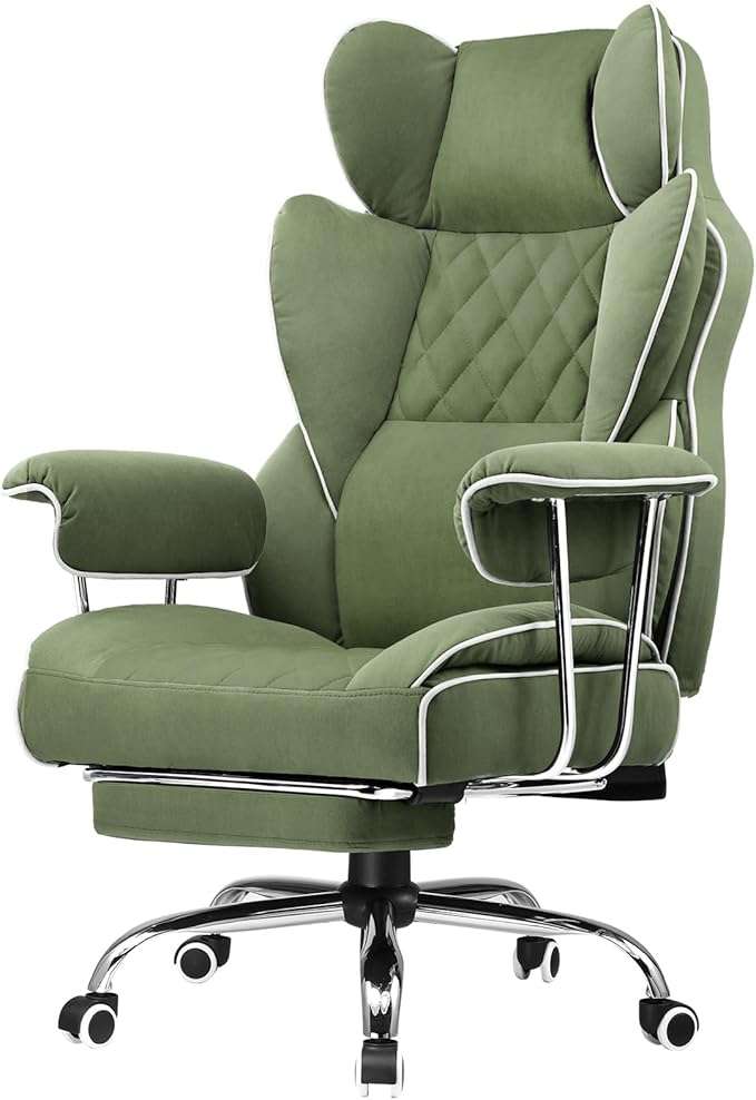 silla gamer gtplayer ergonomica con soporte lumbar de muelles reposapies ajustable y reclinacion de 135 grados ideal para chile