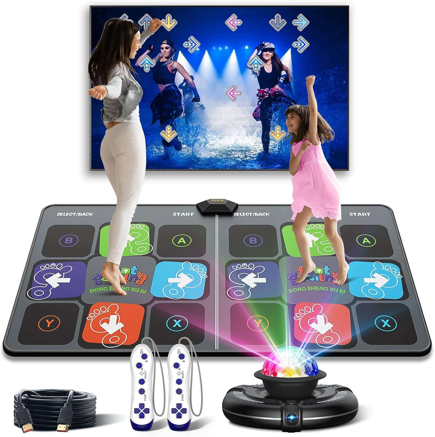 alfombrilla de baile inalámbrica con cámara 3D, HDMI y juegos para niños y adultos
