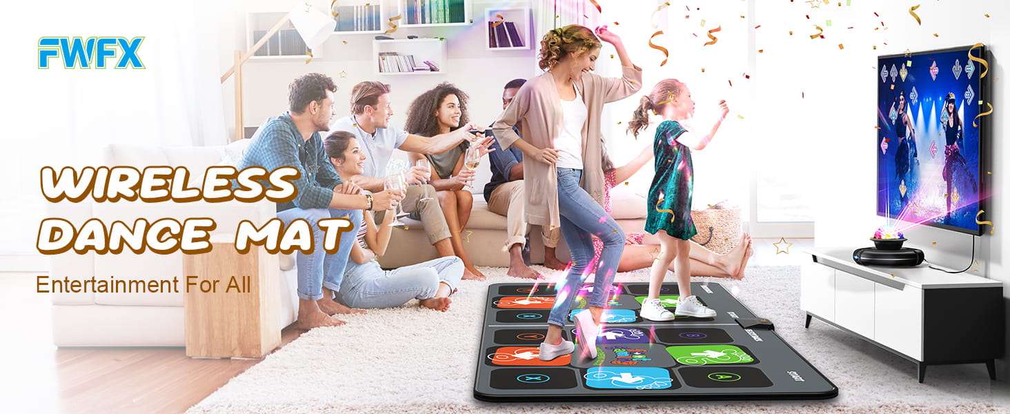 alfombrilla de baile inalámbrica con cámara 3D, HDMI y juegos para niños y adultos