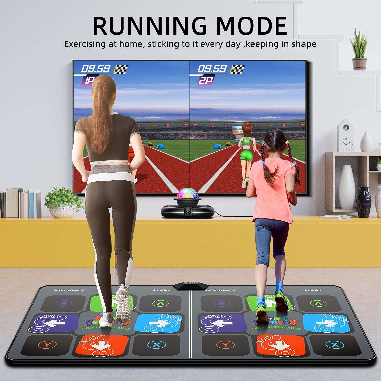 alfombrilla de baile inalámbrica con cámara 3D, HDMI y juegos para niños y adultos