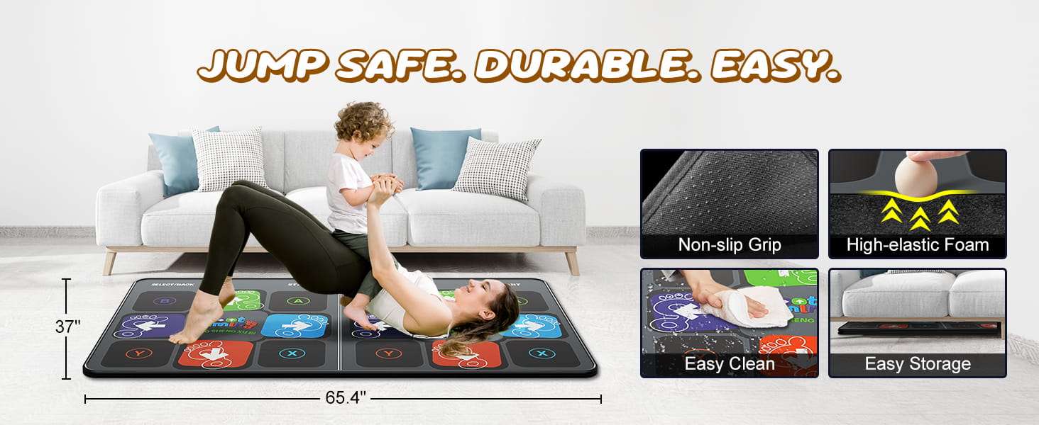 alfombrilla de baile inalámbrica con cámara 3D, HDMI y juegos para niños y adultos