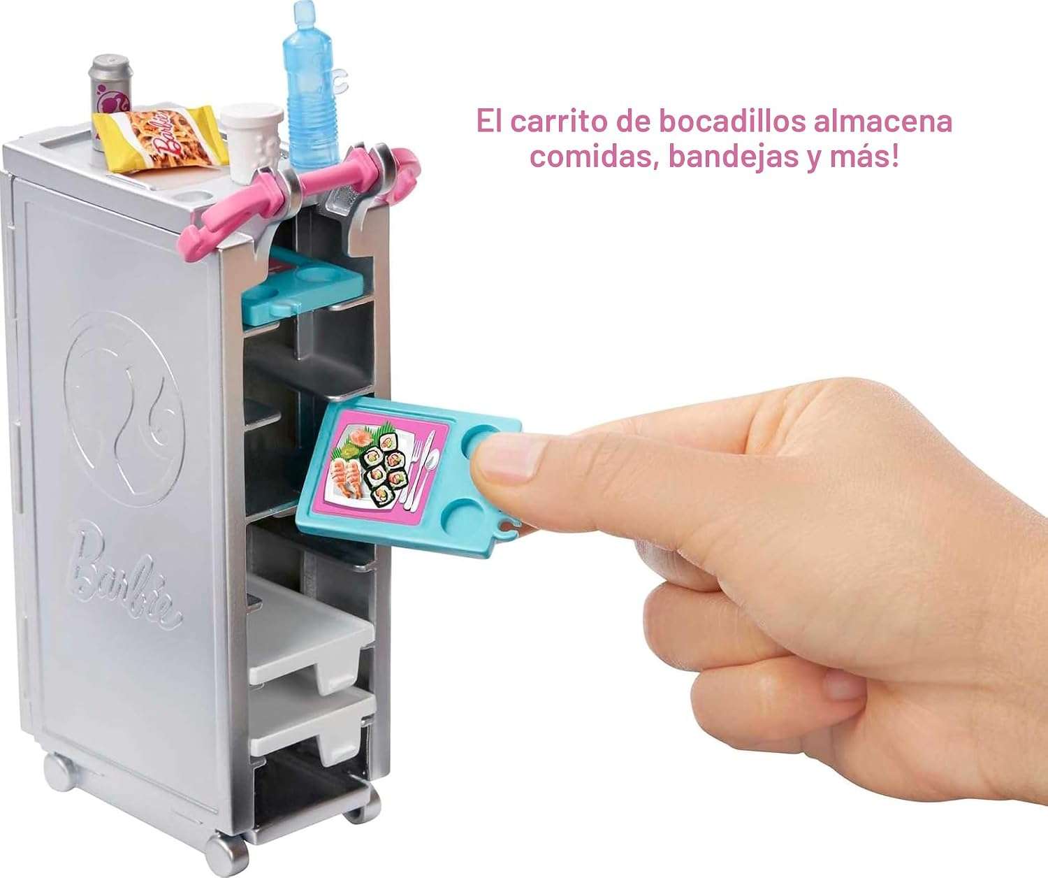 avión de barbie dreamplane con accesorios, cachorro y asientos reclinables