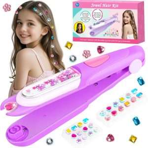 estampador de gemas para el cabello con diamantes brillantes y reutilizables para niñas