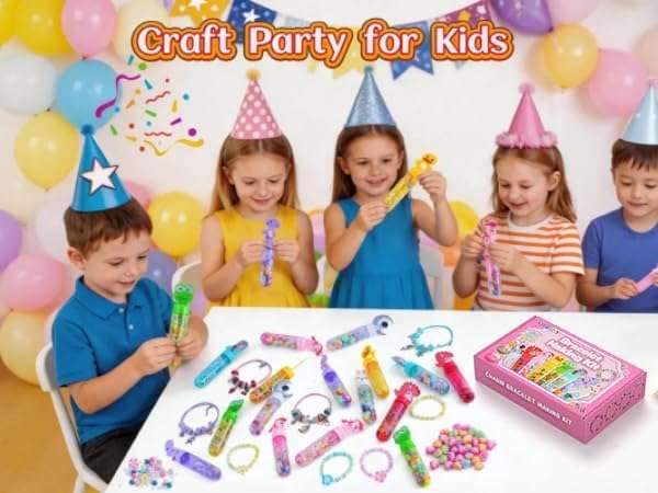 kit creativo de cuentas y fabricación de pulseras con dijes de animales para niños