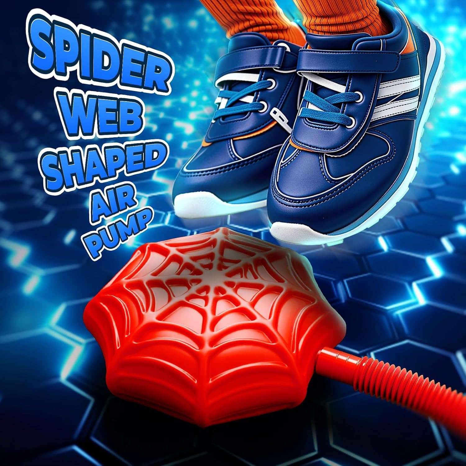 lanzacohetes de araña infantil con bomba de aire y cohetes de espuma para juegos al aire libre
