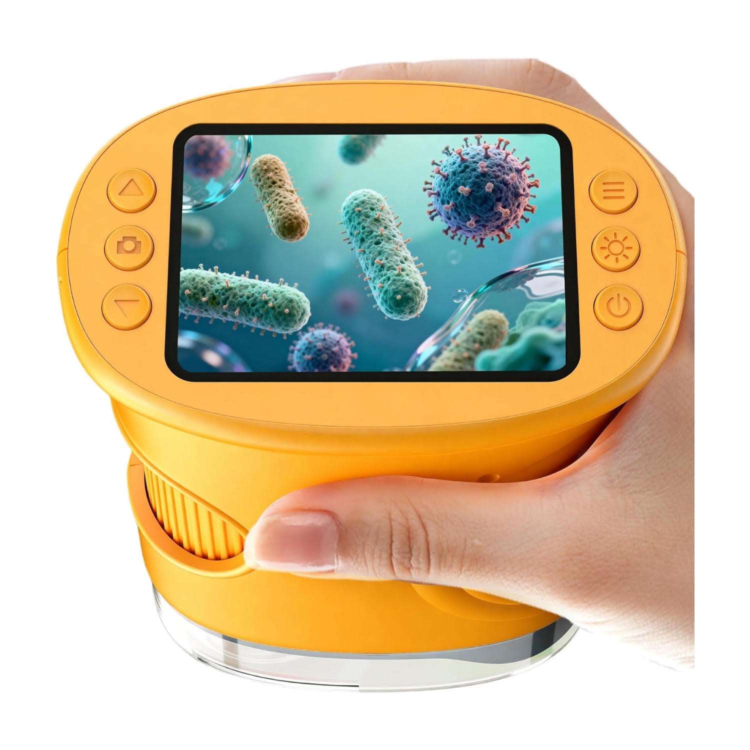 microscopio digital de mano con pantalla ips de 2 pulgadas y aumento de 1000x para niños