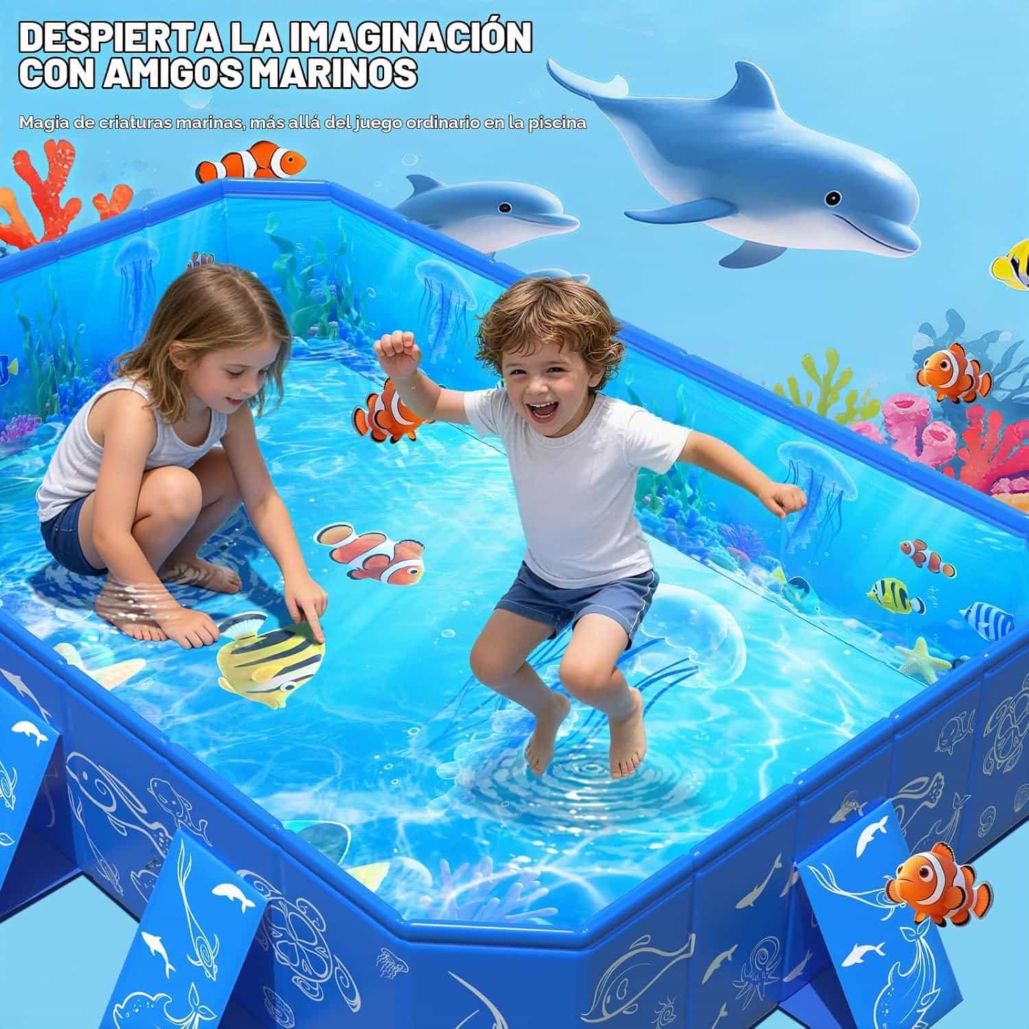 piscina infantil plegable con toldo desmontable y protección solar para niños en el patio