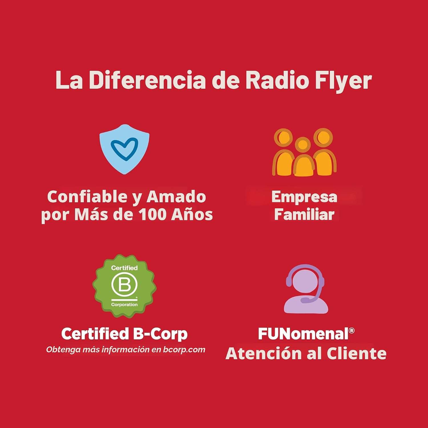 triciclo rojo evolutivo 4 en 1 Radio Flyer con toldo y asa de empuje para niños