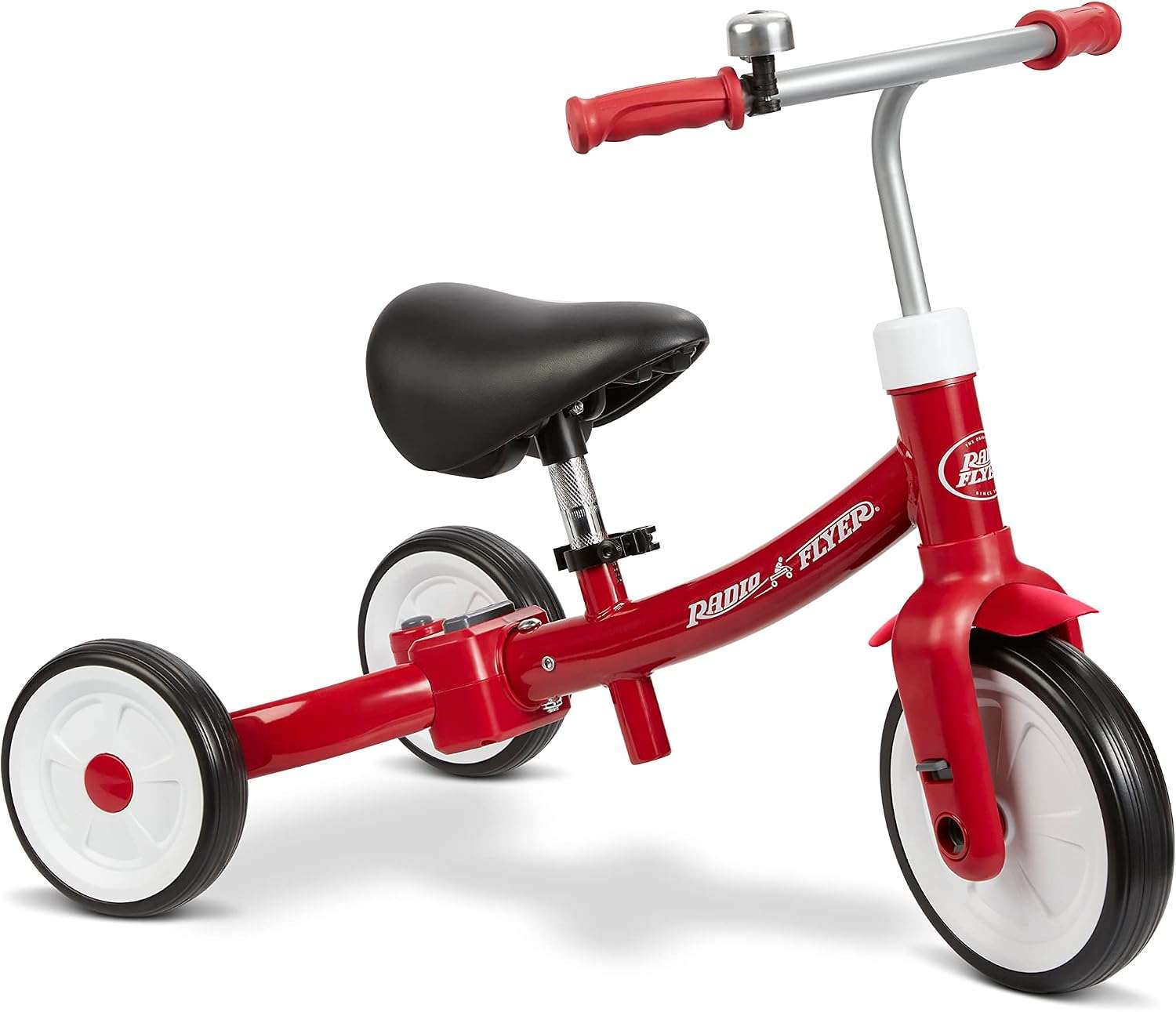 triciclo y bicicleta de equilibrio 3 en 1 Radio Flyer con asiento acolchado