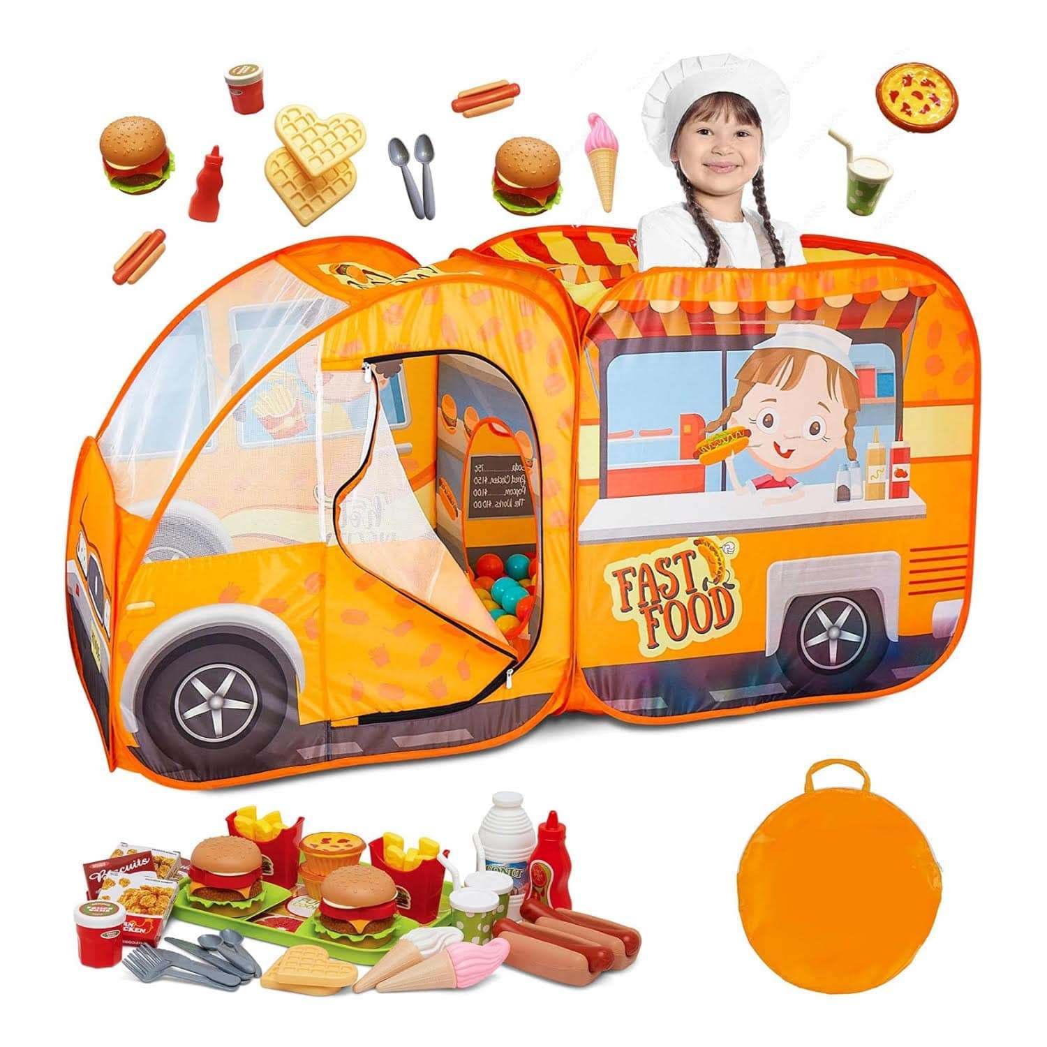 Carpa De Camion De Comida Con Juguetes De Alimentos